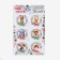 Stickers for flowers and gifts "All the best!", 16 × 9.5 cm