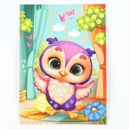 Mosaic sticker with uniform stickers "Owl"-2