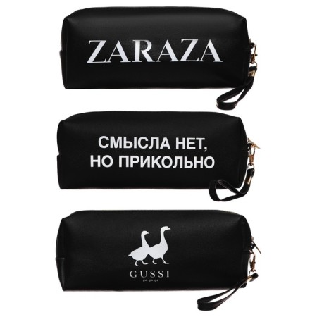 Penal is soft, 1 compartment, 80 x 215 x 50 mm, voluminous, Devente Zaraza, artificial leather with a pen, black, mix