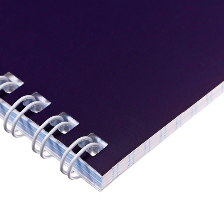 Notepad A5, 40 sheets in a cage on the crest "Blue", covered Cardboard, OFSET block-1