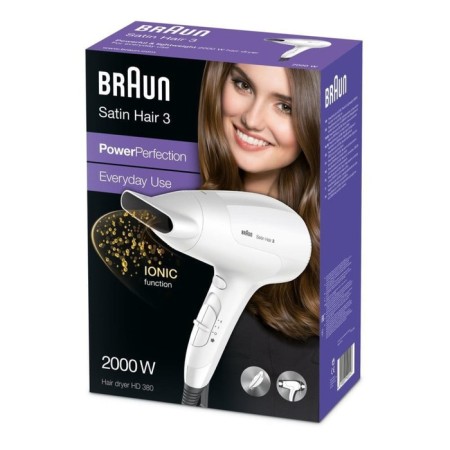 Feng Braun HD 380, 2000 W, 6 modes, 1 nozzle, ionization, cold air, white-5