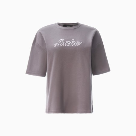 Women's T -shirt MIST BABE p. S-m, gray-4