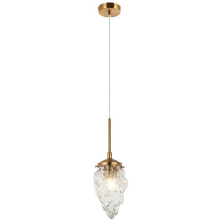 Suspended lamp Cream 1xe27 40W, size 12x12x38-150 cm, bronze color