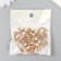 Decor for creativity plastic for metal "Heart with beads" gold 2.4x0.7x2.4 cm