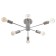 Ceiling chandelier "Orion" 6x60W E27 Color: Chrome
