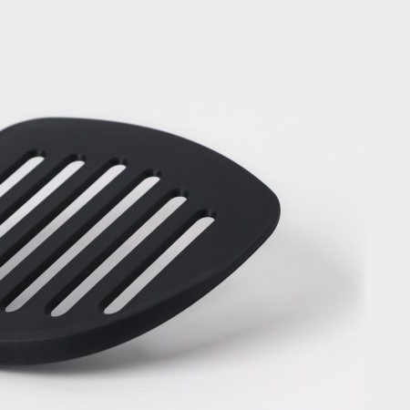 Spatula with slots of the Picanto shade, black color-2