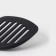 Spatula with slots of the Picanto shade, black color
