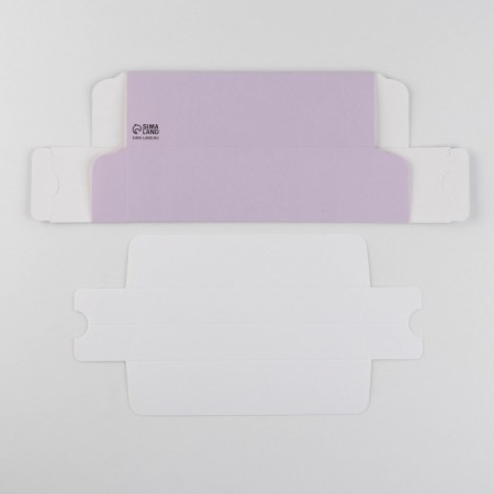 Box for Makarun, confectionery packaging, "lavender", 5.5 x 18 x 5.5 cm-3
