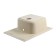 Kitchen carrier made of stone Agata AG5C10, 640x490x180 mm, glossy, beige