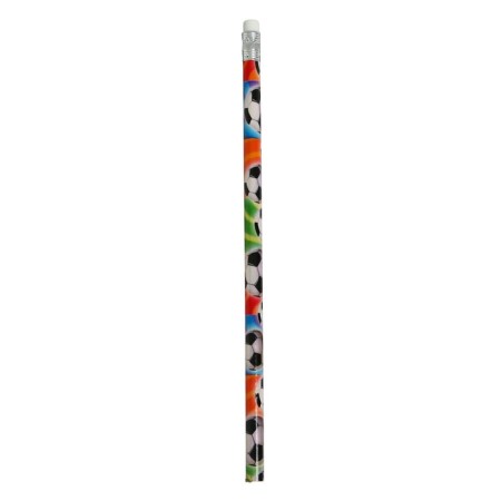 Black pencil with Calligrata Football Eraser, HB hardness, mix-3