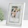 Photo frame glass 10x15 cm "shells in glass" silver 14.5x19.5 cm