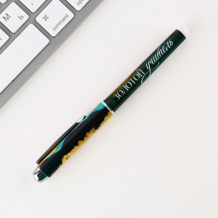 Pen in the postcard “Best Teacher in the World”, Ballic, Blue Paste, 1.0 mm-1