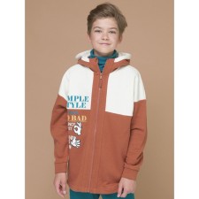 Sweatshirt for boys, height 128 cm, ocher color