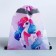 A bag for shoes with a reflective element "Rainbow unicorn" 30 x 40 cm
