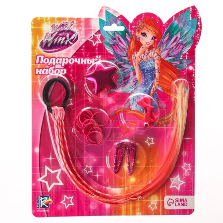 Gift set of hair accessories, pink "Bloom", Winx-7