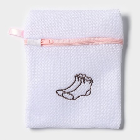A bag for washing socks Dolyana, 17 × 20 cm, three -layer, large mesh, color mix