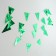 Garland "flags", 20 flags, 10 meters, green color