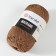Yarn "Macrame Macrama" 100% polyester 130m/90g (151 brown)