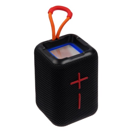 Portable column F68, 5 W, 600 mAh, backlight. Micro SD, black