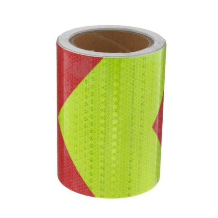 Reflective tape, self-adhesive, red-salanut, 15 cm x 10 m