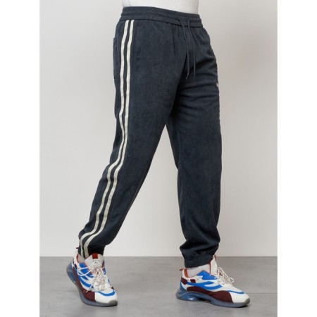 Male tracksuit, size 48, dark gray color-6
