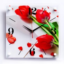 Wall watches: flowers, 
