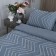 Bed linen 2 joint venture “wave”, size 220x240 cm, 175x215 cm, 50x70 cm - 2 pcs
