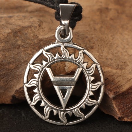 The amulet "Symbol of Veles", metal pudter, art casting-1