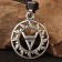 The amulet "Symbol of Veles", metal pudter, art casting