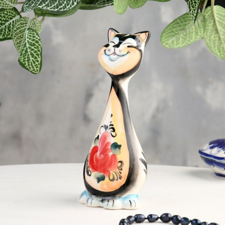 Souvenir "cat plot", gzhel color-2