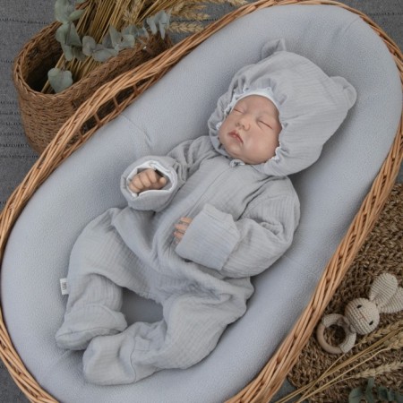 Kinderlitto “Muslin” discharge kit, 4 items, height 50-56 cm, color gray color-4