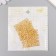 Metal decor "Patterns in the square" set 4 pcs gold 4x4 cm