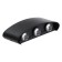 Facade lamp "Semosfer", FSD-070, 6 W, 3000K, 3 rays, IP65, 220 V, plastic, black 100842
