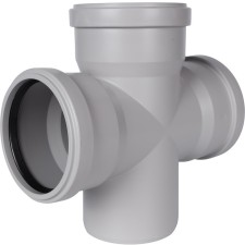 Cross sewer stout SKB-0018-011087 D = 110 mm, 87.5 °, 1-plane, silent