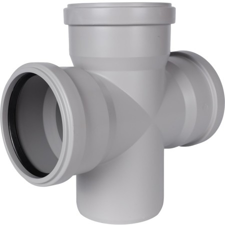 Cross sewer stout SKB-0018-011087 D = 110 mm, 87.5 °, 1-plane, silent