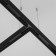 The T-shaped power connector for the track system Technical TRA034CWT-42B, 34.5x1.8x16.3 cm, black color is black