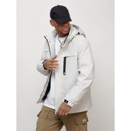 Male spring jacket, size 56, light gray color-9