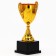 Cup 045, award figure, gold, plastic stand, 20 x 10.6 x 8 cm.