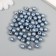 A set of plastic beads "Astra" coating AB (imitation of pearls), plastic, 8mm, 25 grams, gray-blue