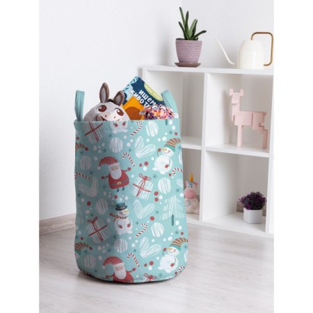 Basket for toys "New Year's friends, size 35x50 cm