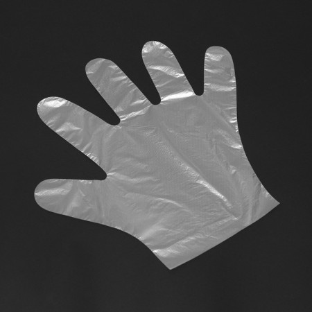 Disposable gloves are plastic, in packaging 100 pcs-4