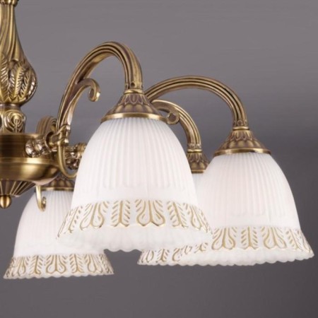 Campina chandelier, 8x60W E27, bronze color-2