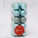 Set of balls plastic D-3 cm, 20 pcs "Nicole Glitter" Green