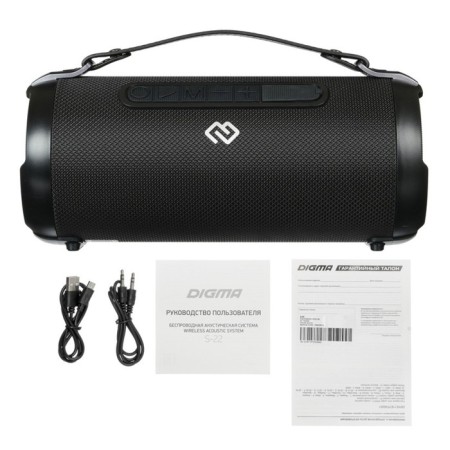 Column port. Digma S-22 Black 15W 1.0 BT 1500MAH (SP2215B)-9