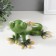 Polystone souvenir "Green Haeckon sunbathes" 18x14.5x8.5 cm