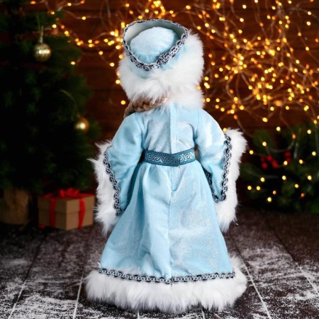 Snow Maiden "In a blue fur coat with beads" moves, 17x40 cm-2