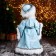 Snow Maiden "In a blue fur coat with beads" moves, 17x40 cm