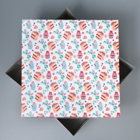 Cake box, confectionery packaging "Sweets", 31 x 31 x 15 cm-3