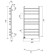 Domoterm electric heated towel rail "Calipso" P9, 500x700 mm, left, black matte