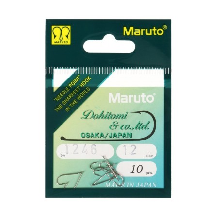 Hooks Maruto 1246, color NI, No. 12, 10 pcs.